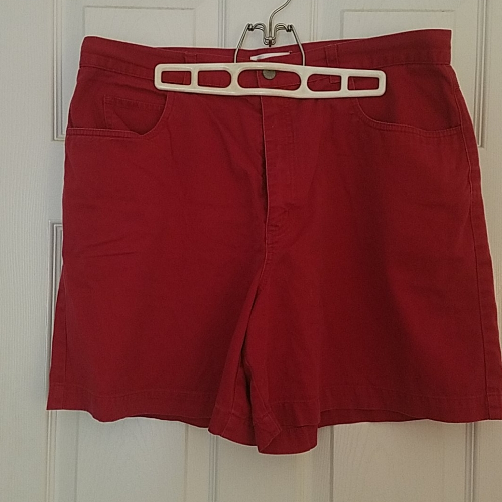 Talbots Red Denim Shorts 18